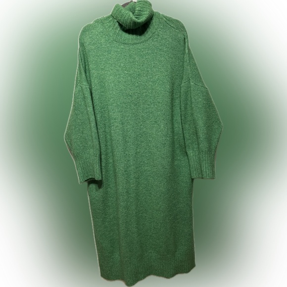 Daily Practice Dresses & Skirts - Daily Practice Anthro Green Turtleneck Sweater Dress 2X